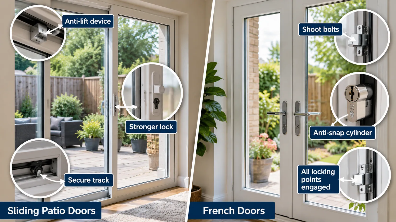 Patio Door Security: How to Stop Sliding and French Doors Being Forced